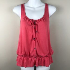 American Eagle Button Front Tank Top - Size Medium